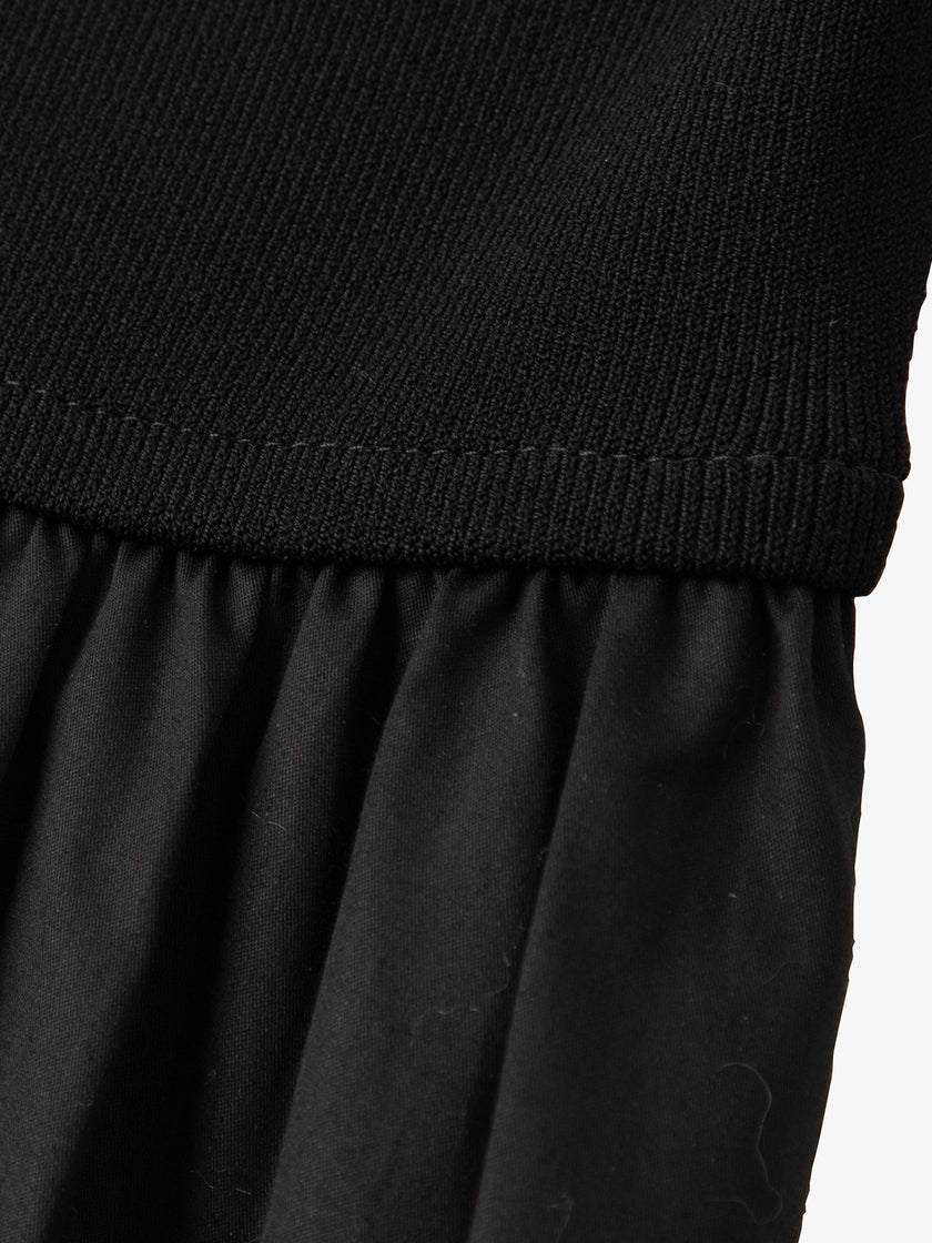 Black sleeveless slim fit dress