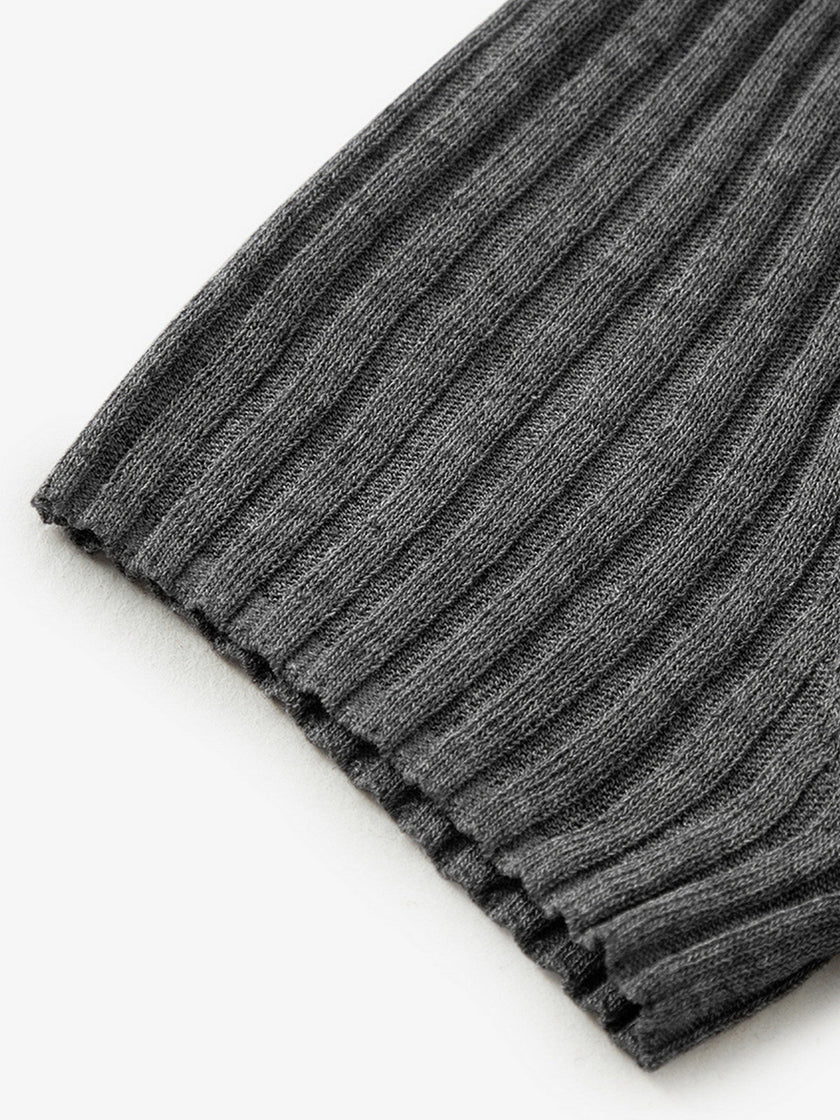 T-shirt gris tricoté