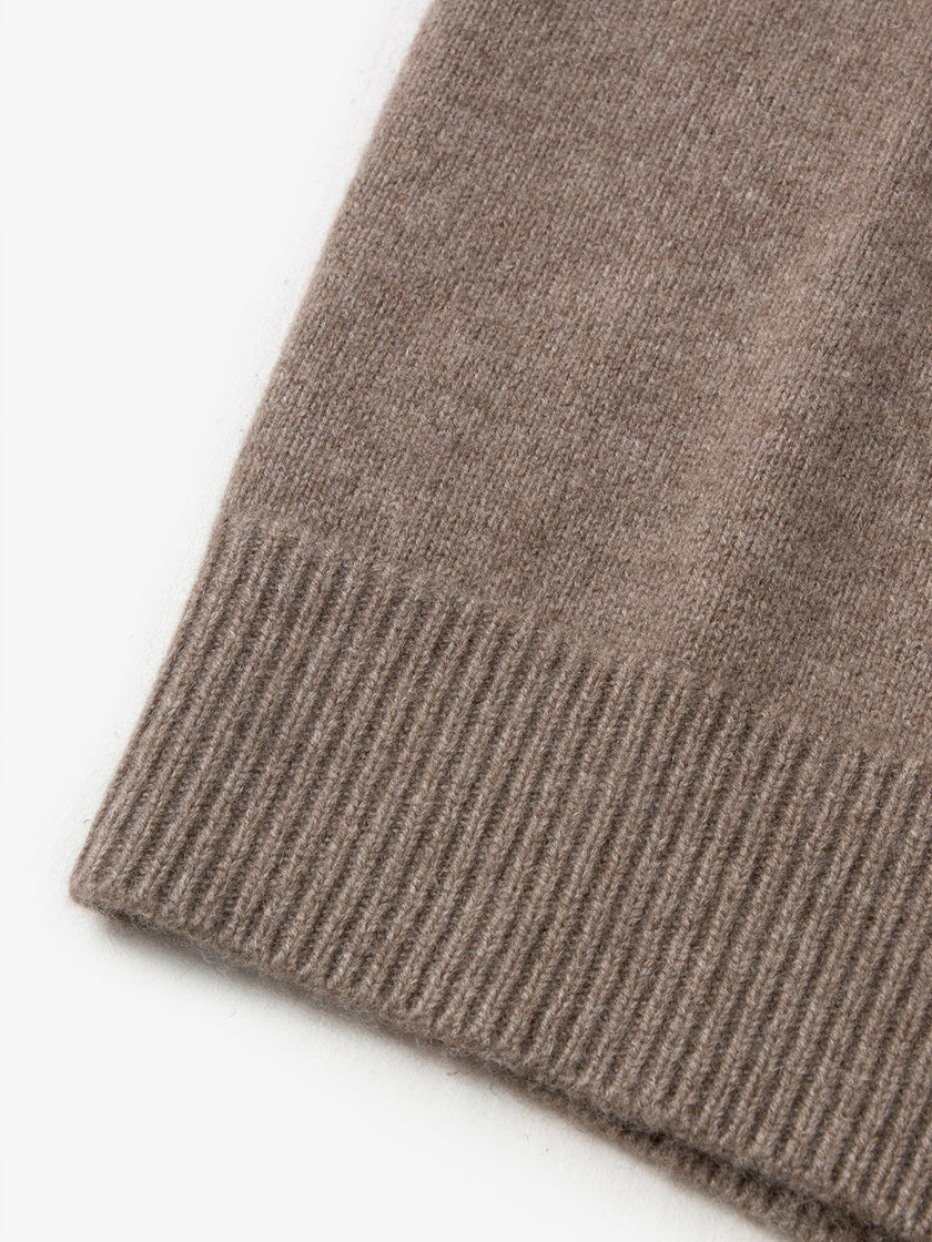 100% cashmere long-sleeved button-up cardigan