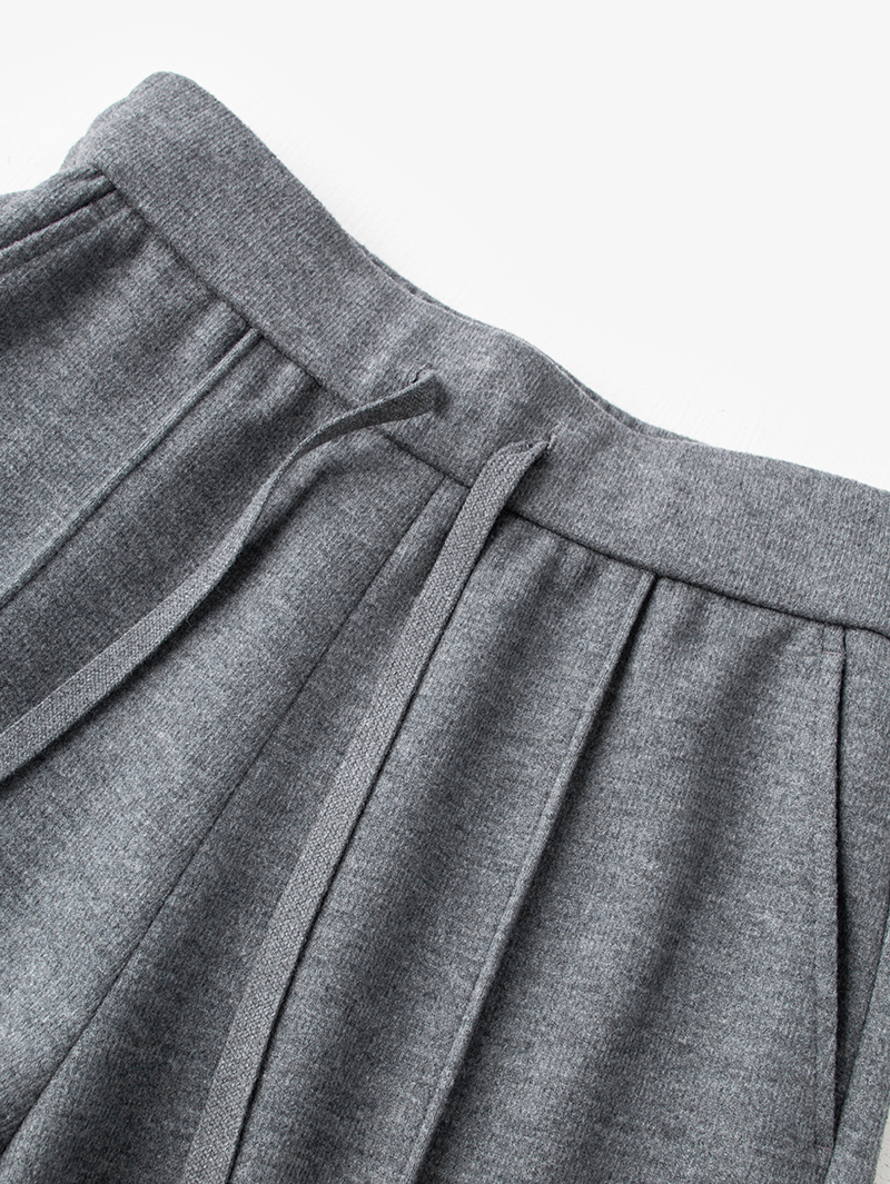 Dark gray wide leg straight pants
