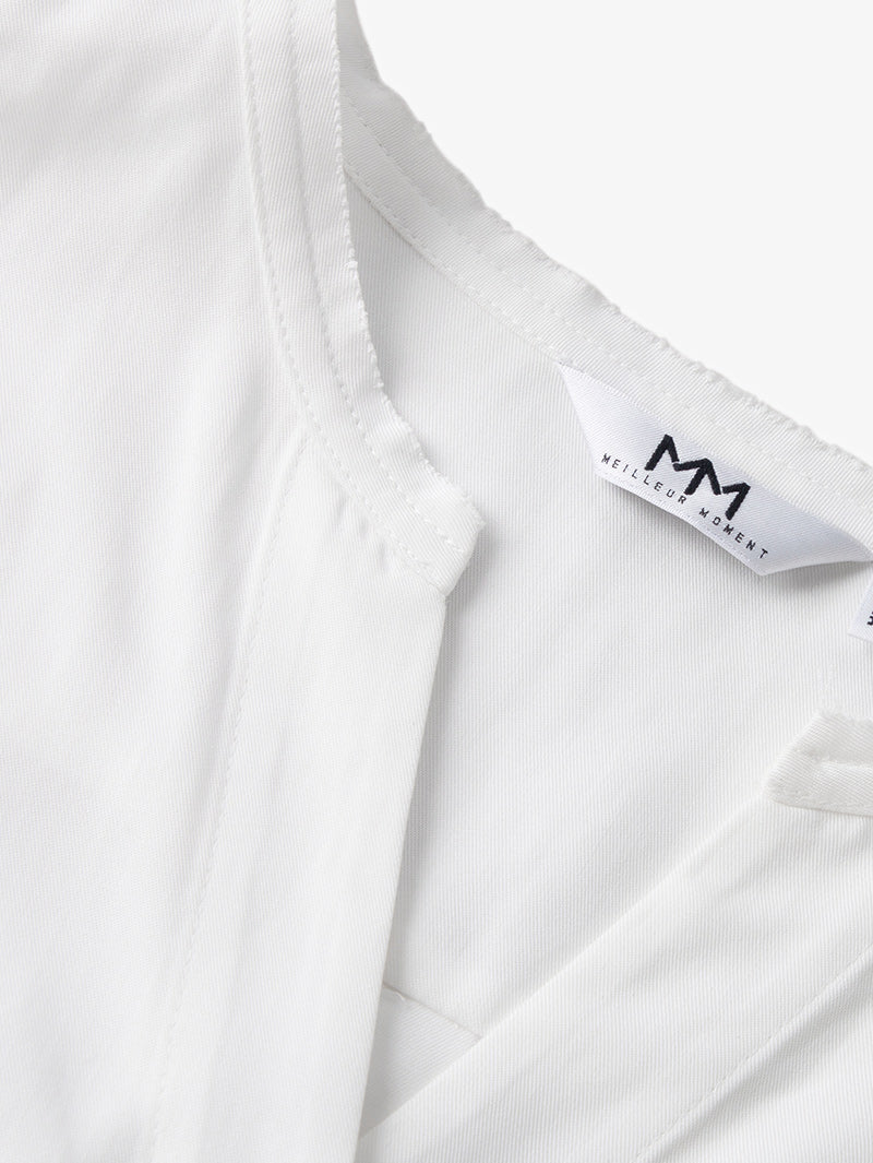 Blouse blanche à boutons