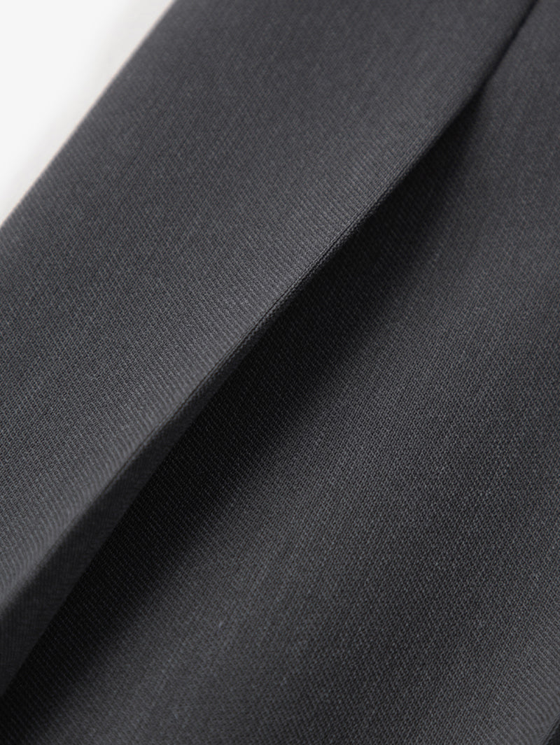 Dark gray winter pleated skirt