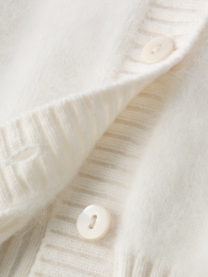 White crew neck sweater