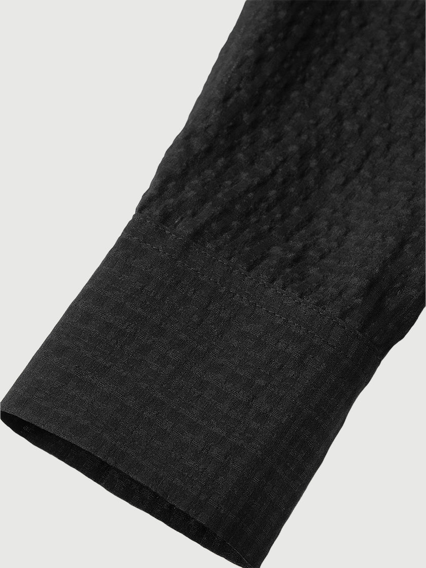 Black shirt with fine stripes, long sleeves