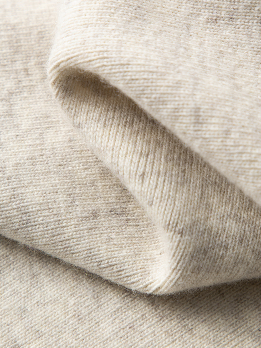 Knitted wool pants - Oatmeal color