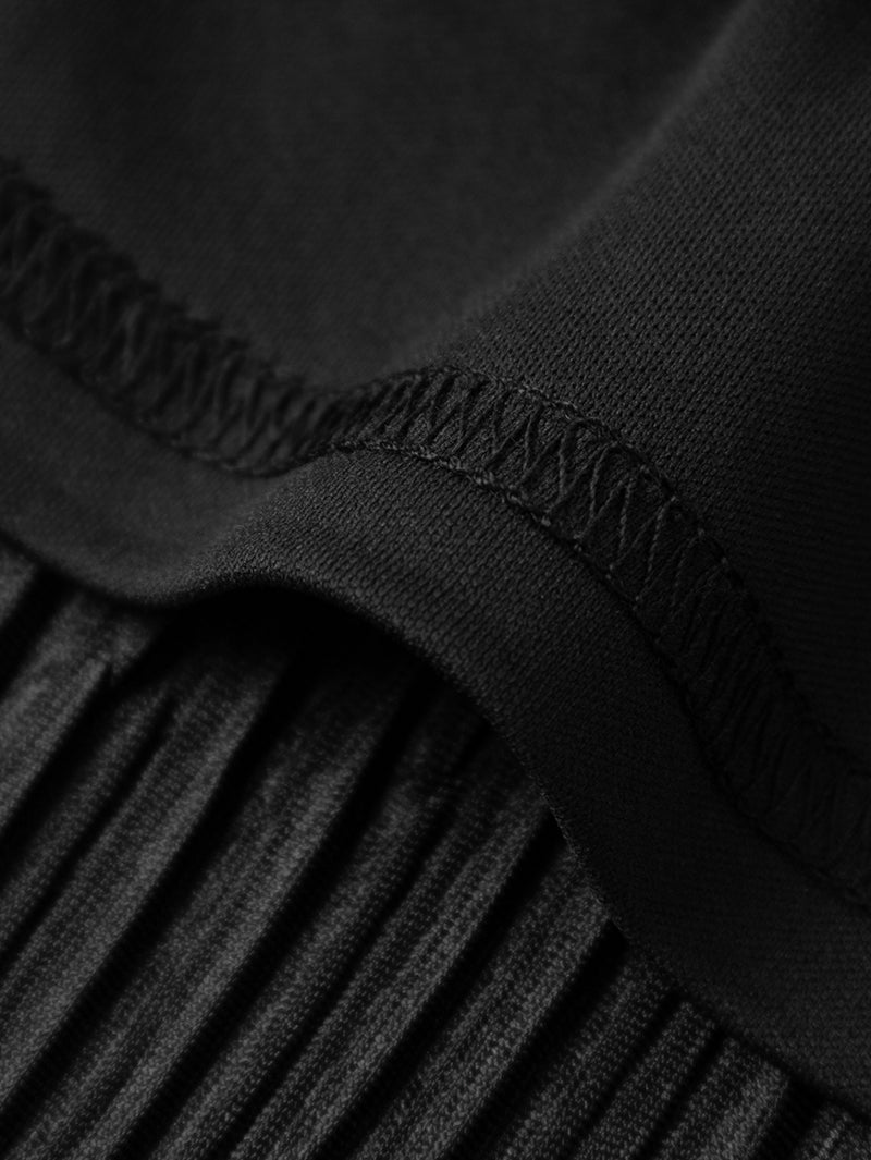Black straight skirt