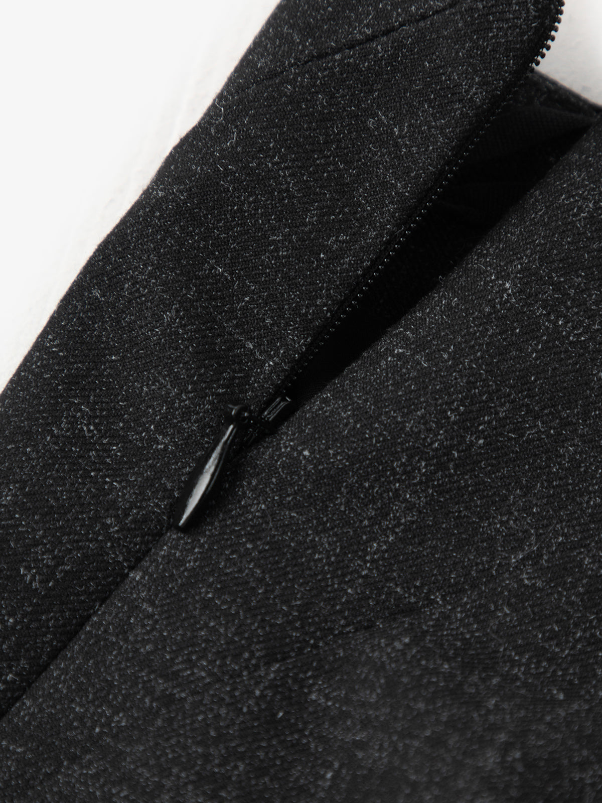 Black pleated long skirt