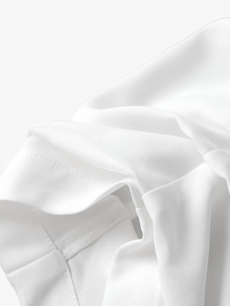 Blazer sans revers blanc