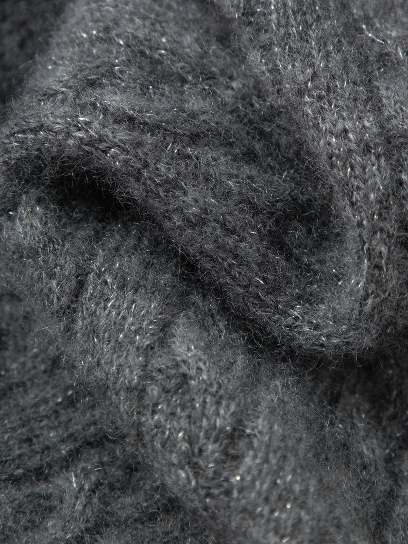 Cashmere crew neck sweater - Dark gray
