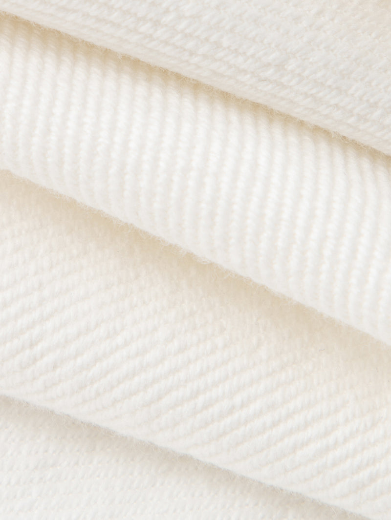 White cotton wide-leg jeans