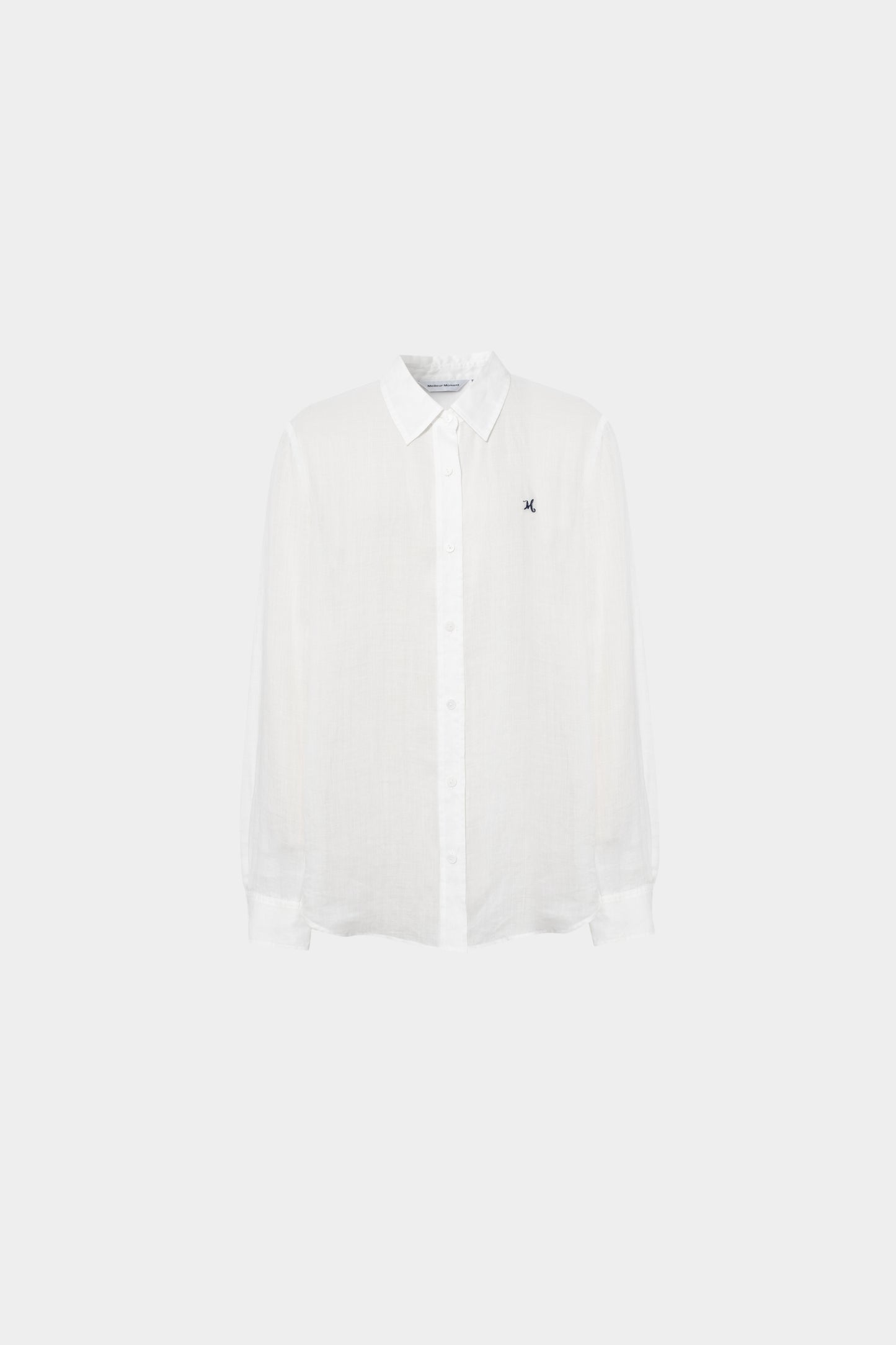 Classic Ramie Button-Down Shirt