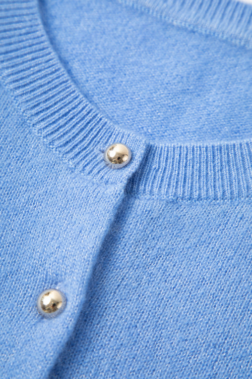 Cargar la imagen 1 en la vista de la galería. Refined Cashmere-Silk Crewneck Cardigan