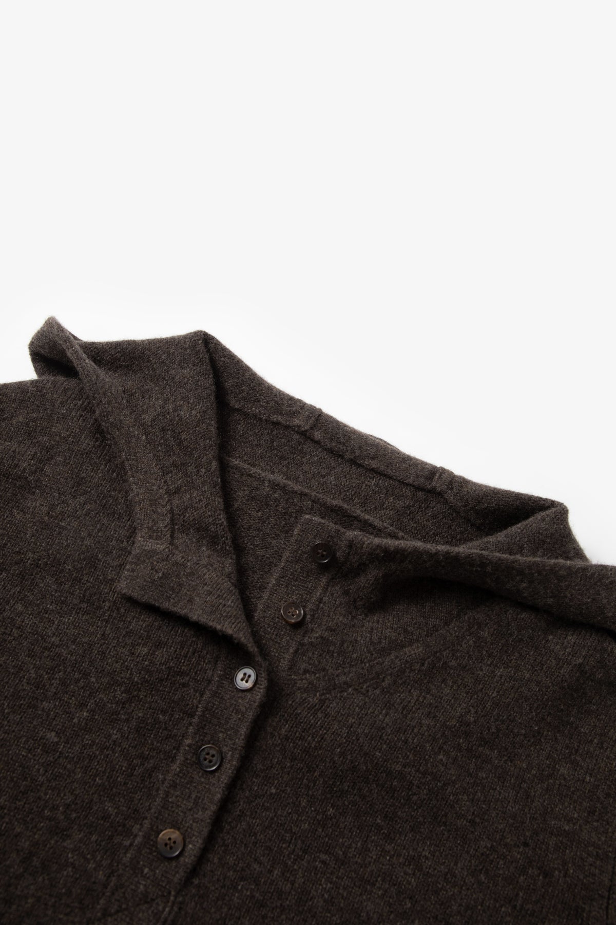 Hooded Wool Knit Sweater
