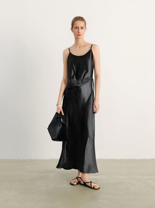 Load image 1 in gallery view. Pure Acetate Slip Dress