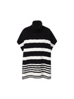 Women's Black High Neck 100% Wool Sweater
