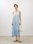 Sky blue satin dress - Capsule Collection