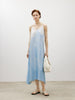 Sky blue satin dress - Capsule Collection