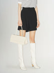 Women's Black A-Line Short Trousers