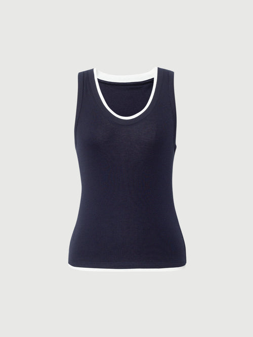 Load image 1 in gallery view. Black tank top