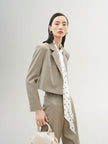 Blazer court kaki