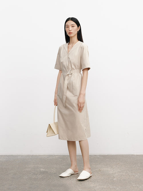 Load image 1 in gallery view. Beige dress