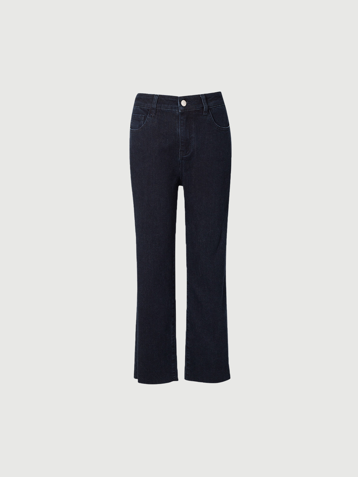 Raw blue jeans