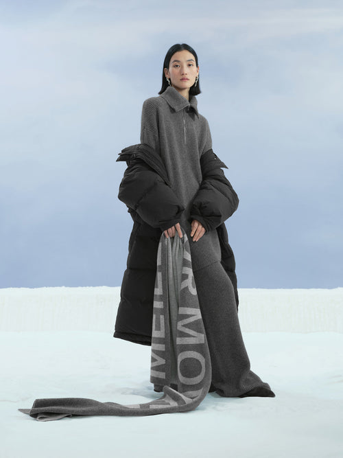 Carica immagine 1 in visualizzazione galleria. Women's Light Gray Alpaca Wool Scarf