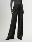 Women's Gray Straight Fit Compfy Spring Pants