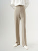 Women's Light Khaki Slim Fit Suit Pants