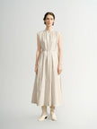 Beige sleeveless dress