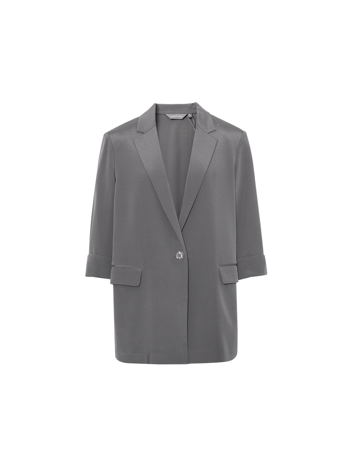Blazer en soie gris