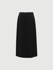 Women's Black A-Line
 Triacetate Long Waist Skirt 5F214S721