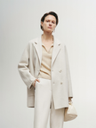 White mid-length coat