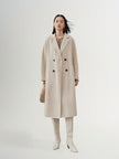 Beige wool coat