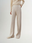 Beige wide pants