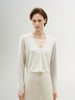 Linen V Neck Summer Short Knit Cardigan