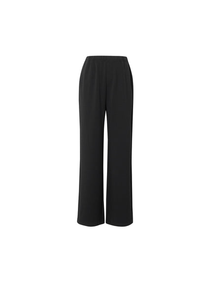 Pantalon noir légèrement évasé