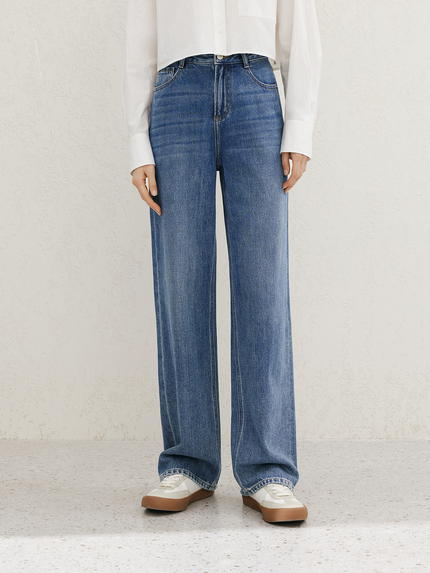 Dark blue jeans