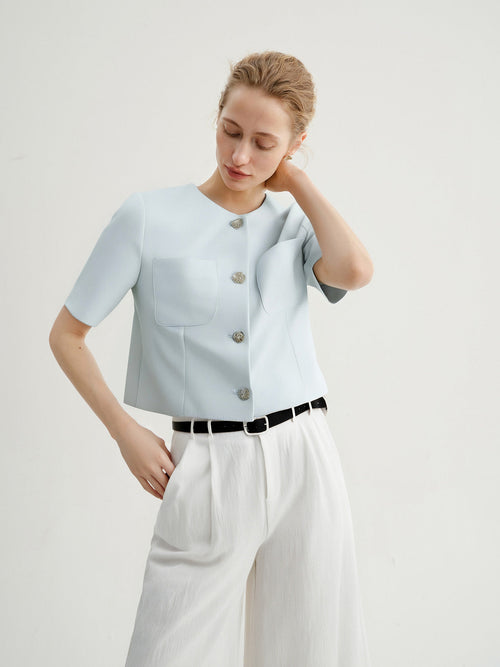 Charger l'image 1 dans la galerie. Veste baby blue