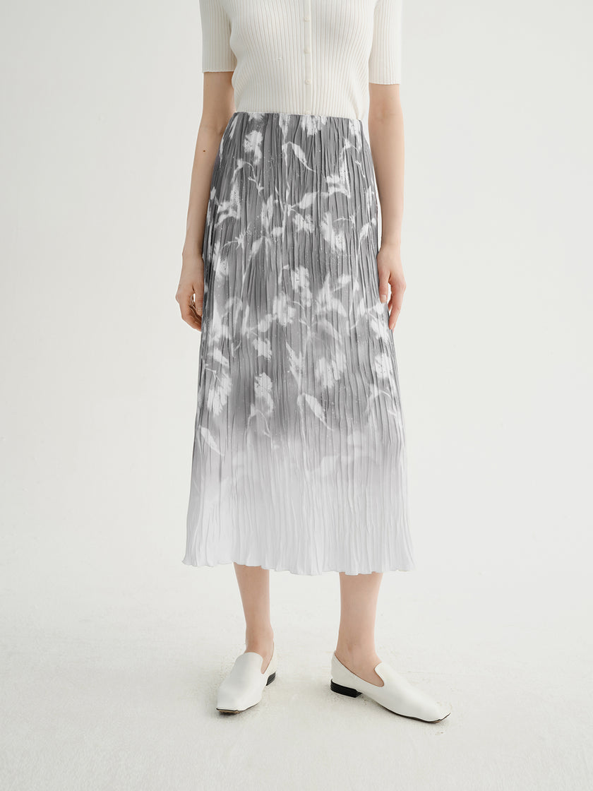 Gradient  Midi Skirt