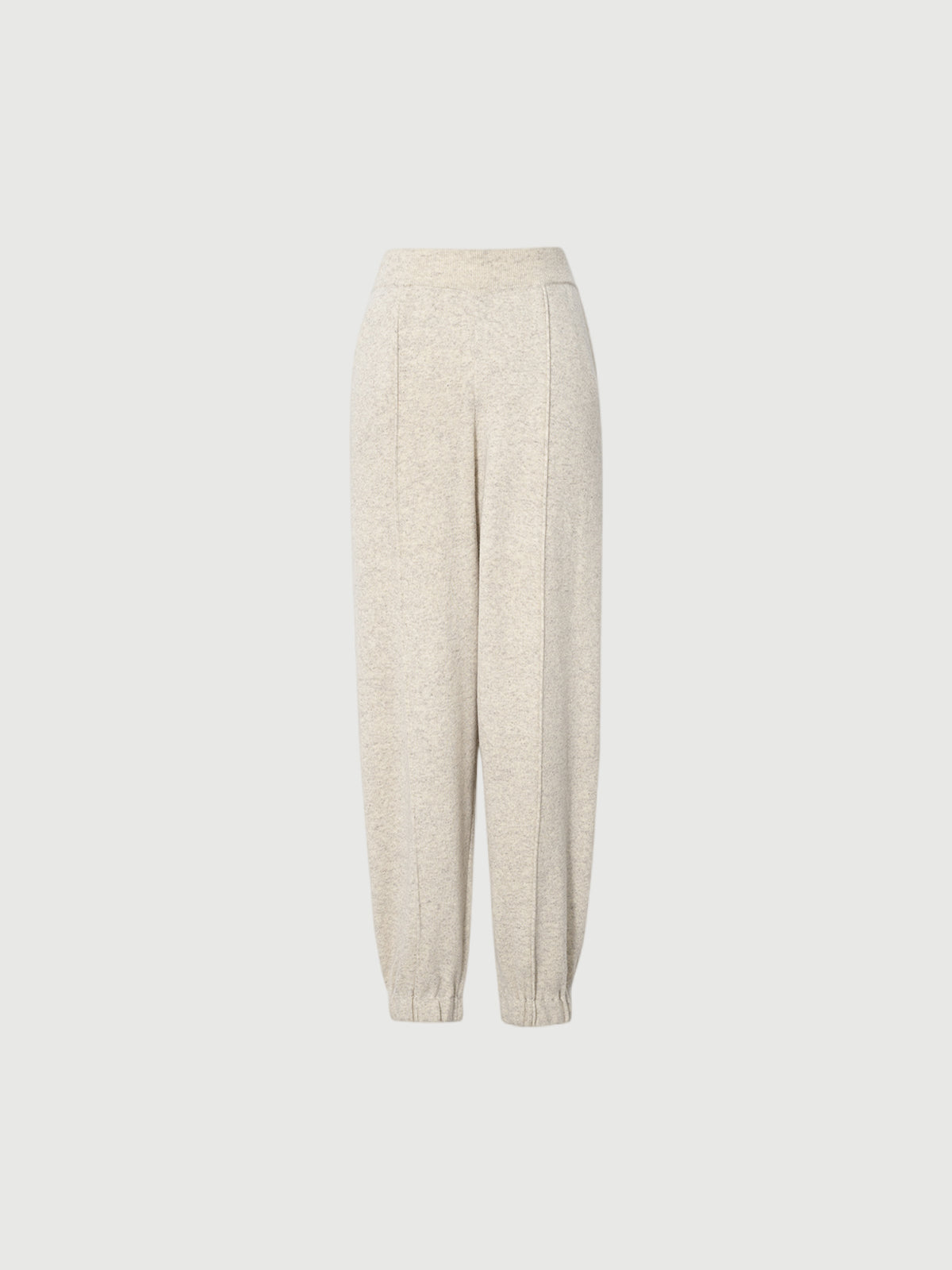Knitted wool pants - Oatmeal color