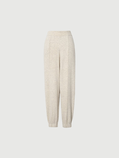 Load image 1 in gallery view. Knitted wool pants - Oatmeal color