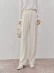 Women's Original White Straight Fit Smooth Trousers
