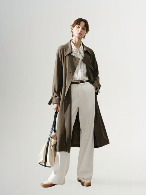 Carica immagine 1 in visualizzazione galleria. Trench-coat Tara - Marron