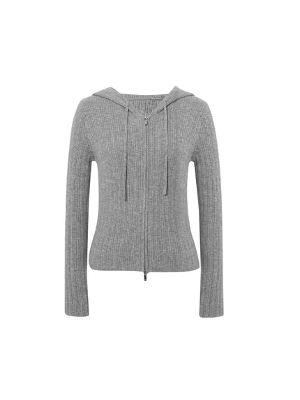 Knitted hoodie