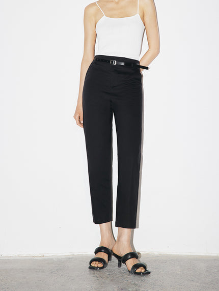 Pantalon slim fit noir