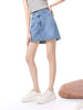 Women's Blue Denim Short Skirt