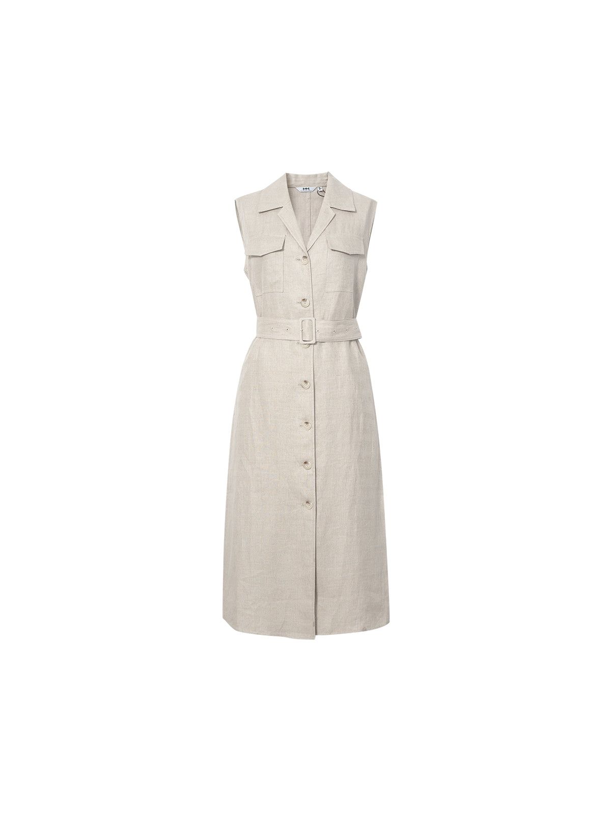 Linen midi dress