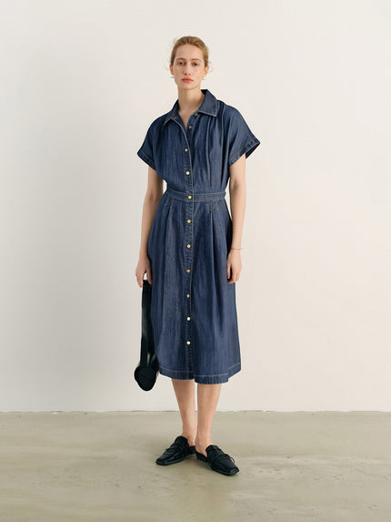 Pure Cotton Denim Dress