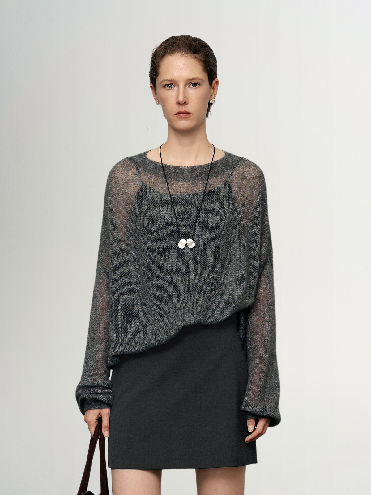 Cashmere-Silk Relaxed Pullover Sweater